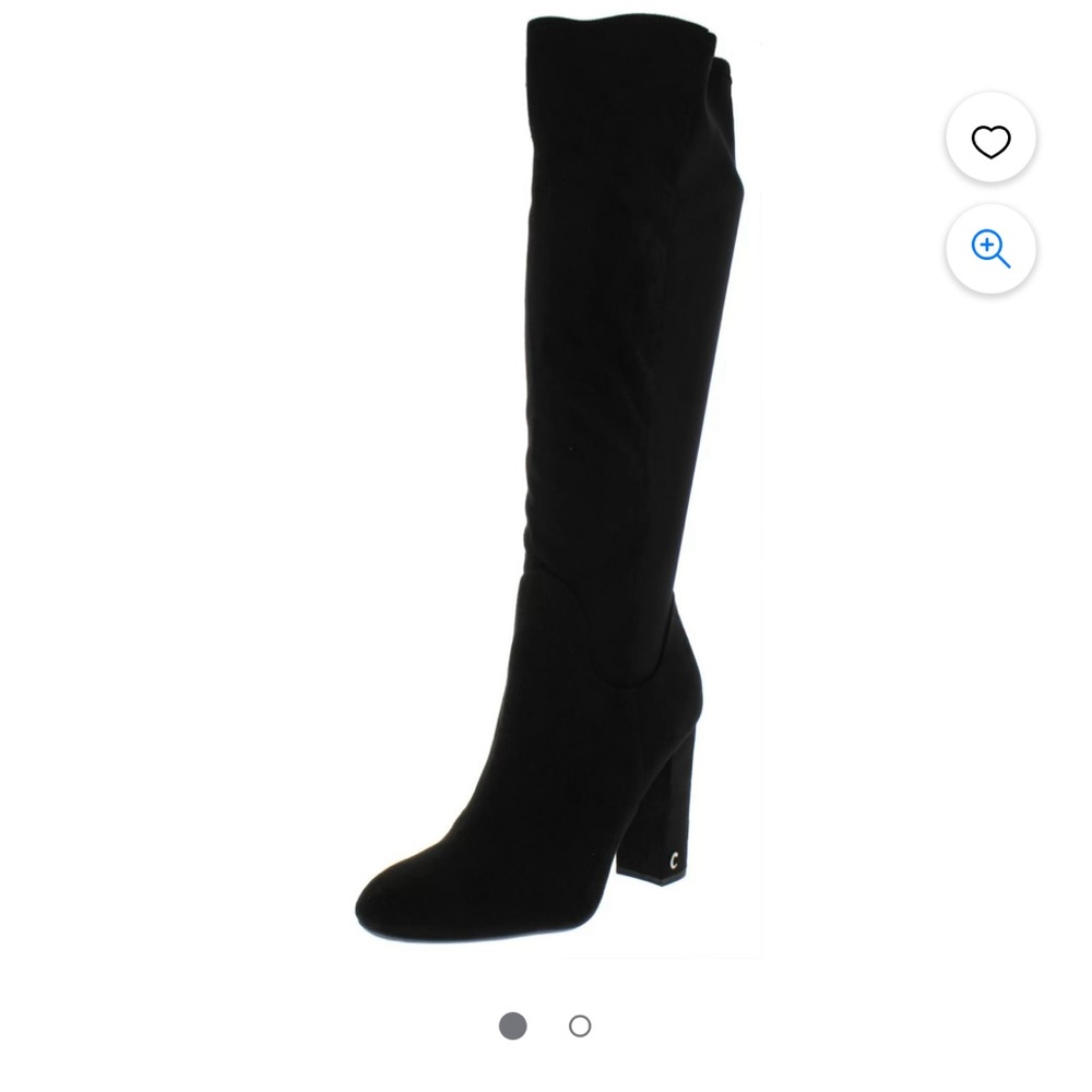 Sam Edelman Black Suede Knee Boots